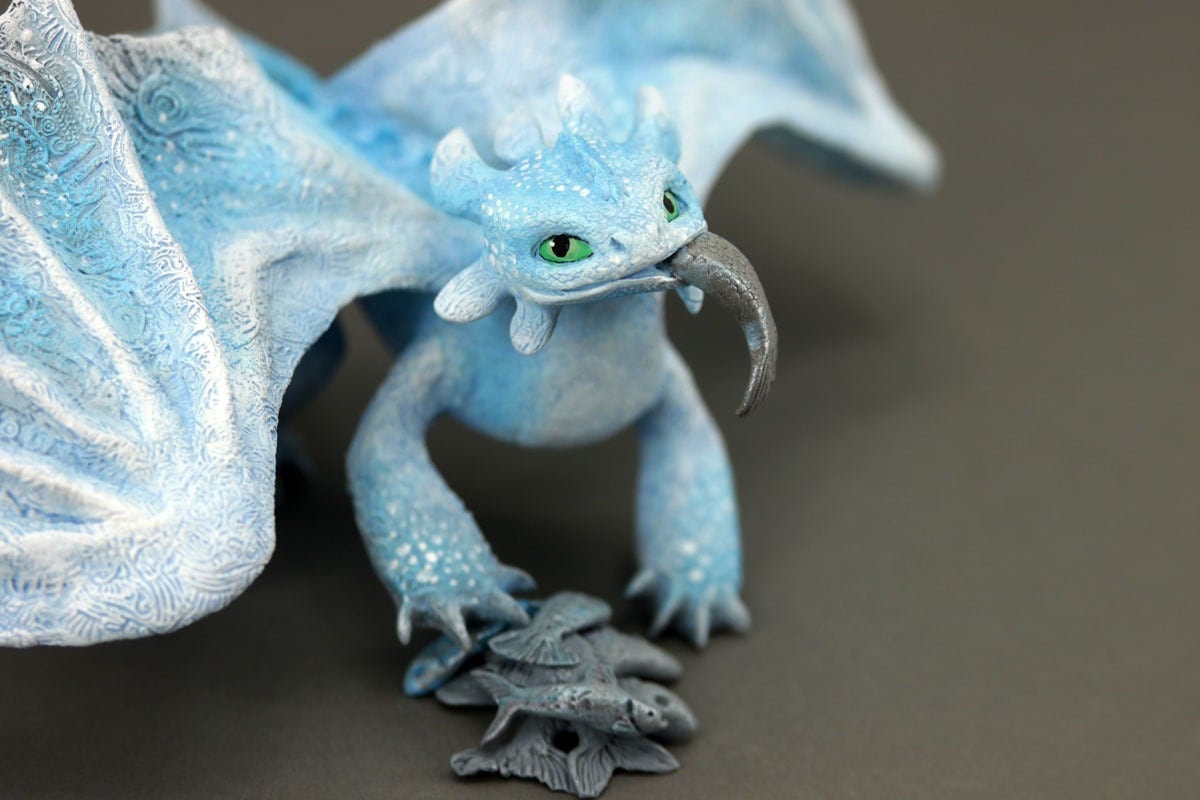 RESERVED Albino Toothless Night Fury Dragon Sculpture httyd