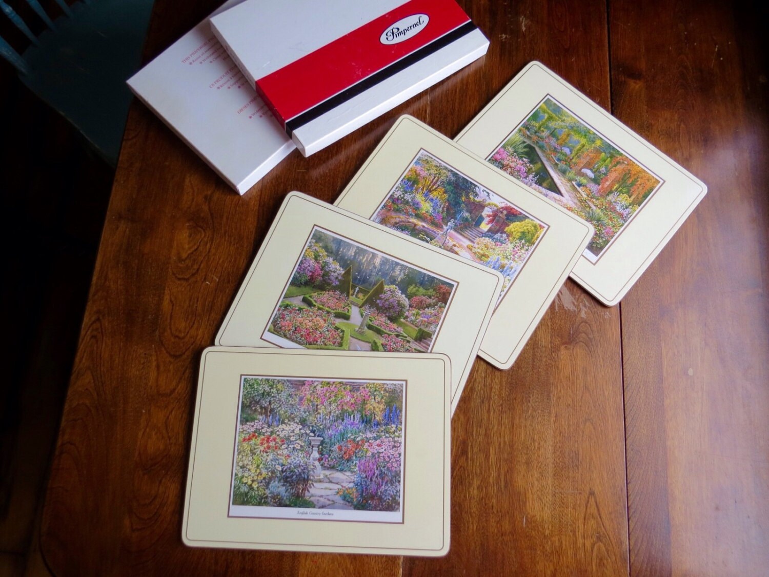 Vintage Pimpernel English Country Gardens Set of Four Placemats Chintz