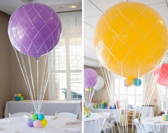 Balloon Nets for Giant 36", 24" or 16" Inch Balloons - Hot Air Balloons, Wedding, Baby Shower, Birthday Party, Photo Prop