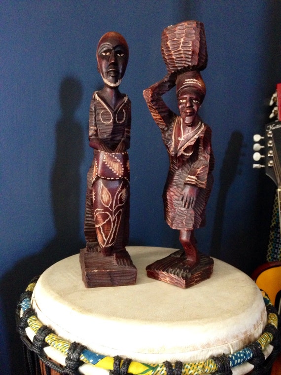 Traditional African Vintage Wood Carving Fine hand by DaVinciJane