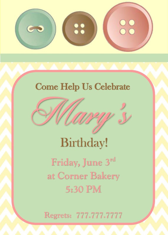 Birthday Invitation For Female Generic Invitation