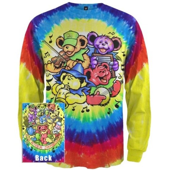 tie dye shirt with teddy bears