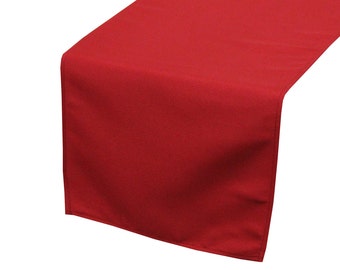 Dark Red Polyester Table Runner | Wedding Table Runners