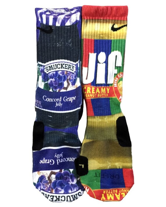 Custom Grape Jelly and Peanut Butter nike by TouchOfLoveProducts