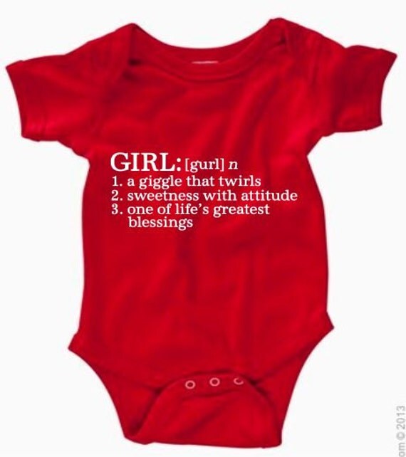 SlapArt™ design Girl definition Onesie by VinylMasterpieces