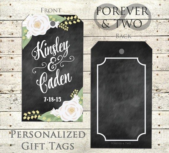 Custom Gift Tags - Wedding gift tag - Favor Gift tag - Thank You ...