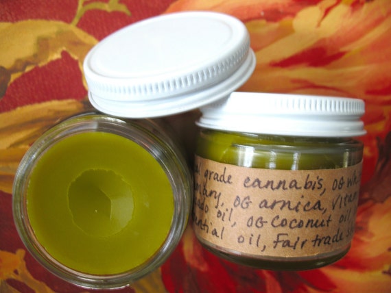 Cannabis green pain  relief  salve with white pine arnica