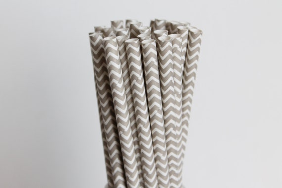 Grey Chevron Paper Straws-Chevron Straws-Gray Straws-Wedding Straws-Mason Jar Straws-Party Straws-Grey Straws-Zigzag Straws-Silver Straws Il_570xn