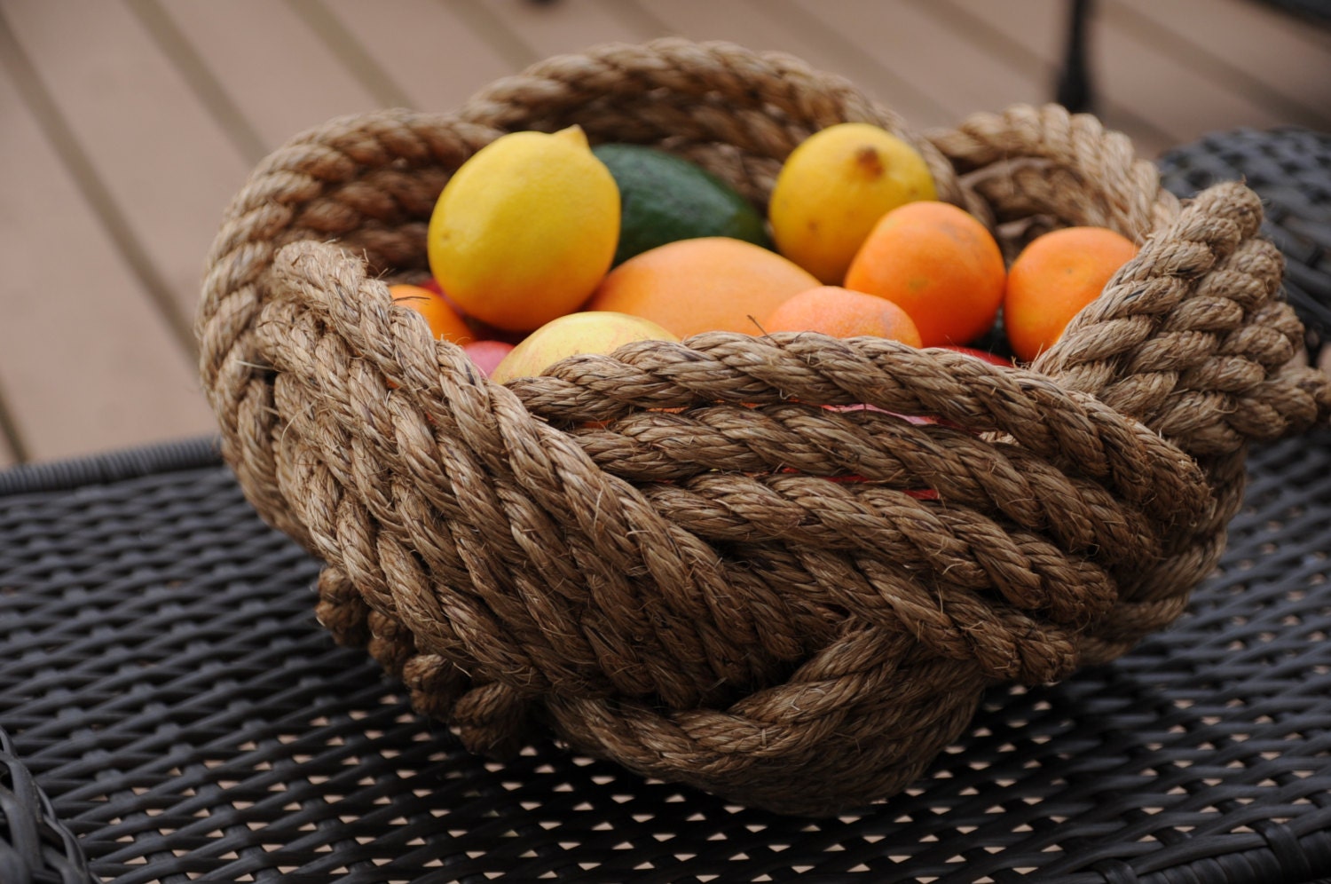 Rope Bowl Nautical Decor Manila Rope Bowl Nautical Rope