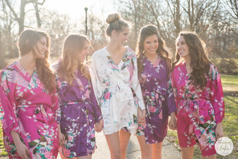 bridesmaids robes set of 5