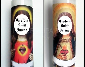 Custom Prayer Candle, Saint Of Your Choice, Pop Culture, Kitsch, Religious Humor