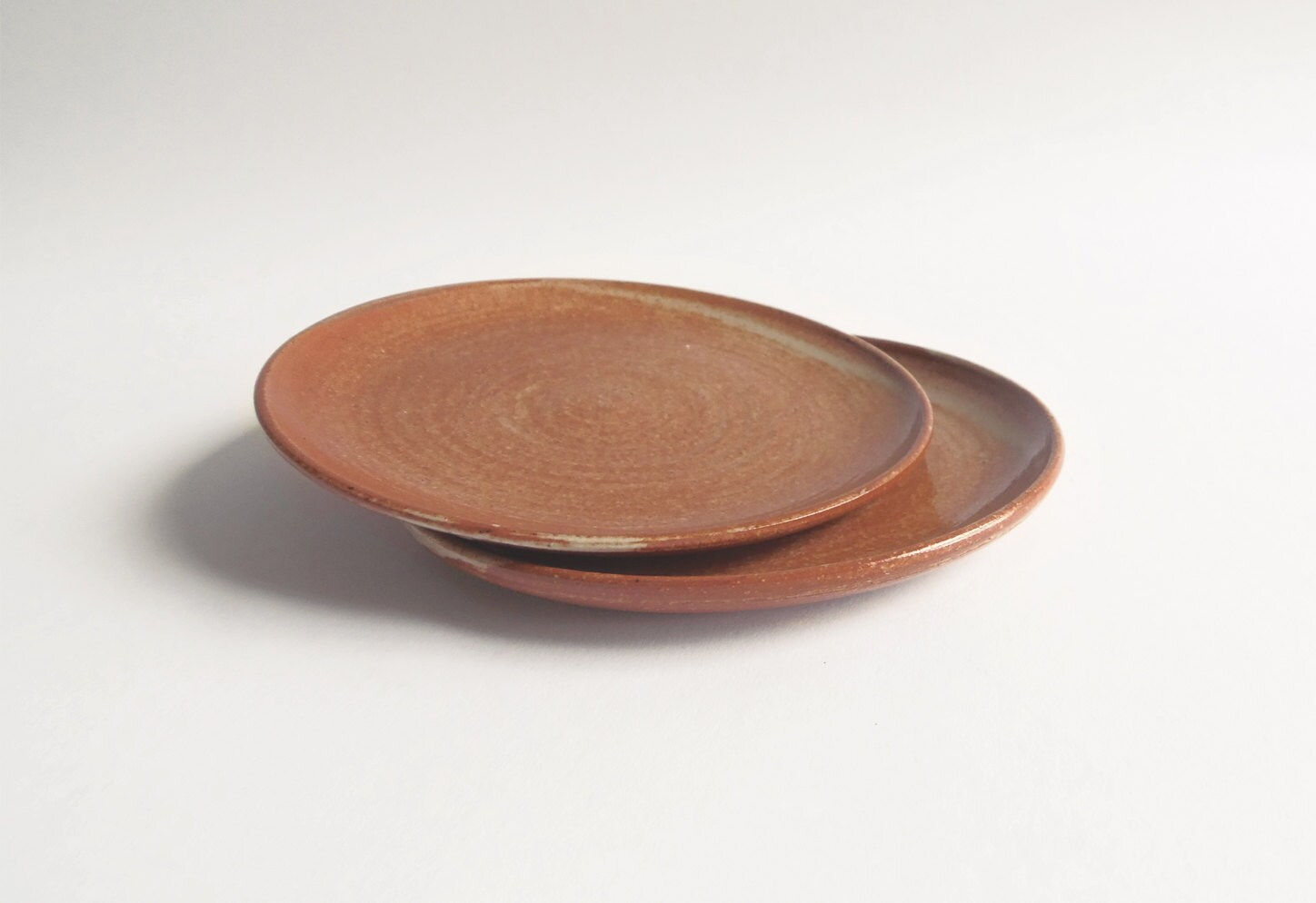 Vintage studio pottery dessert plates Haute Juice