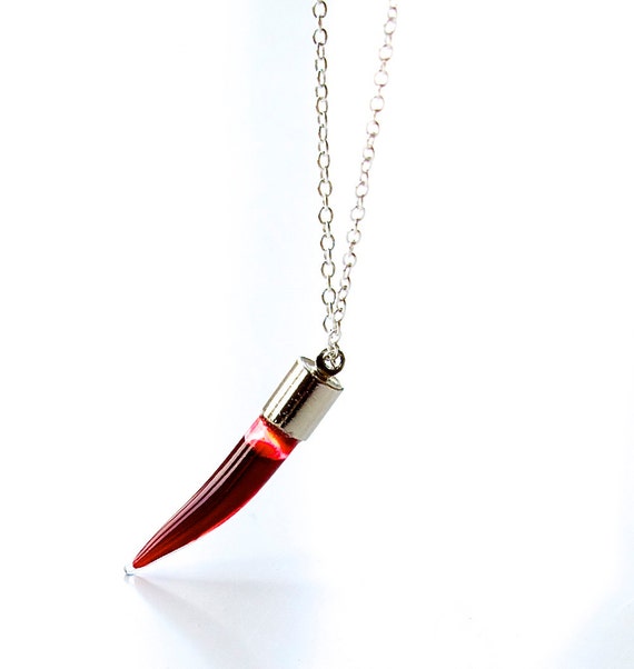 Blood Vial Necklace