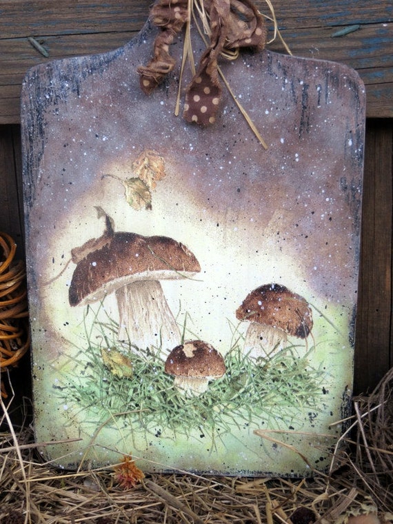 Decoupage Cutting BoardWooden Cutting BoardRustic Country