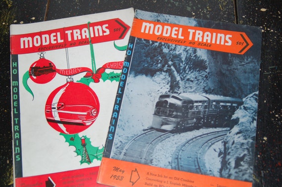  Trains Magazines - HO Scale May December 1953 Model Train Magazines