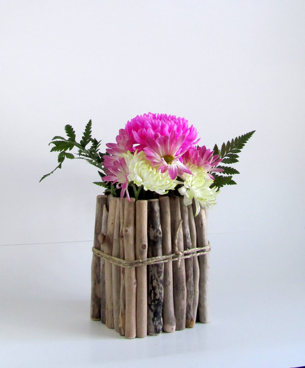 Rectangular Driftwood Vase Centerpiece Driftwood Flower Vase