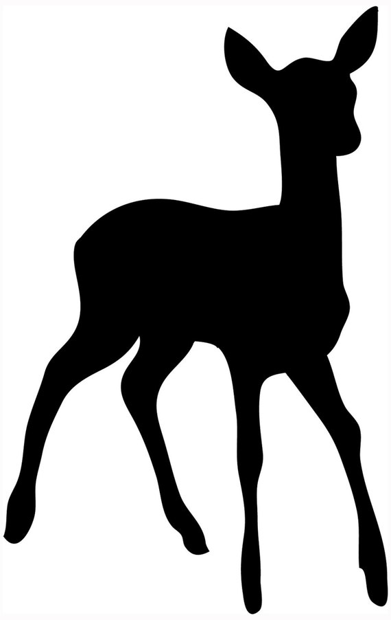Download Fawn Baby Deer Stencil Silhouette by Jennastencils on Etsy