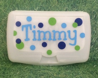 Baby Wipes Case Container Personalized Name Nursery