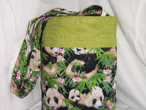 Tote Bag , PANDA FAMILY Quilted Carry-All , Bag , Purse , Large ...