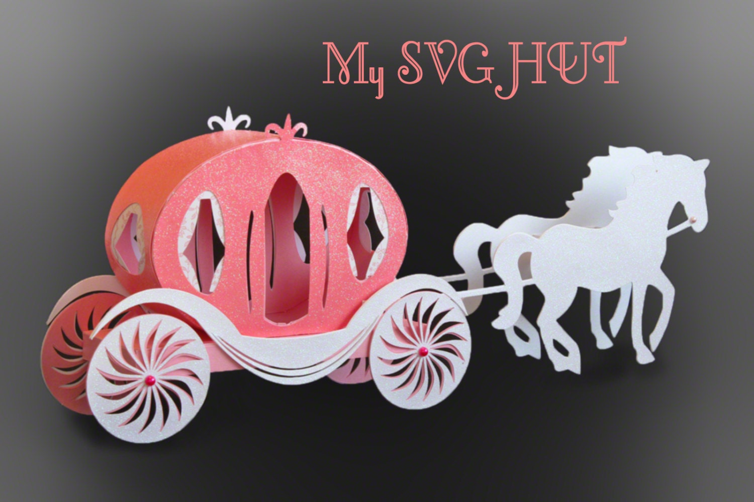 Download 3D SVG PDF Princess Carriage SVG digital download from ...