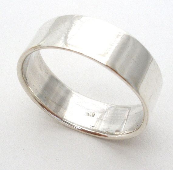 Sterling Silver Band Ring Vintage Size 13 Heavy 6.6 Grs
