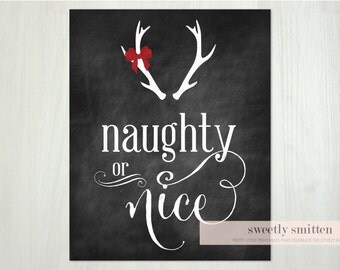 CU OK Primitive Naughty or Nice Printable Christmas Tags CU4CU