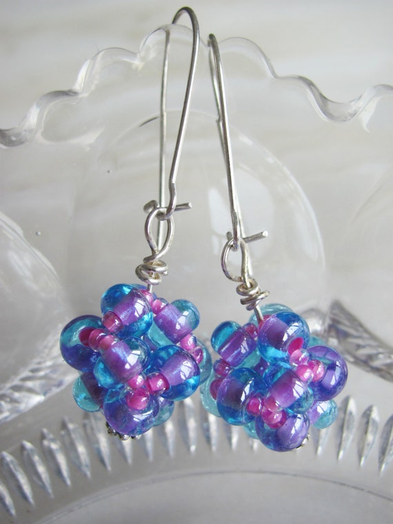 COTTON CANDY Earrings by FromOlgaWithLove on Etsy