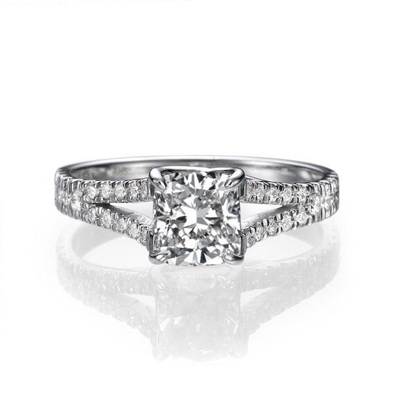 Split shank engagement rings etsy