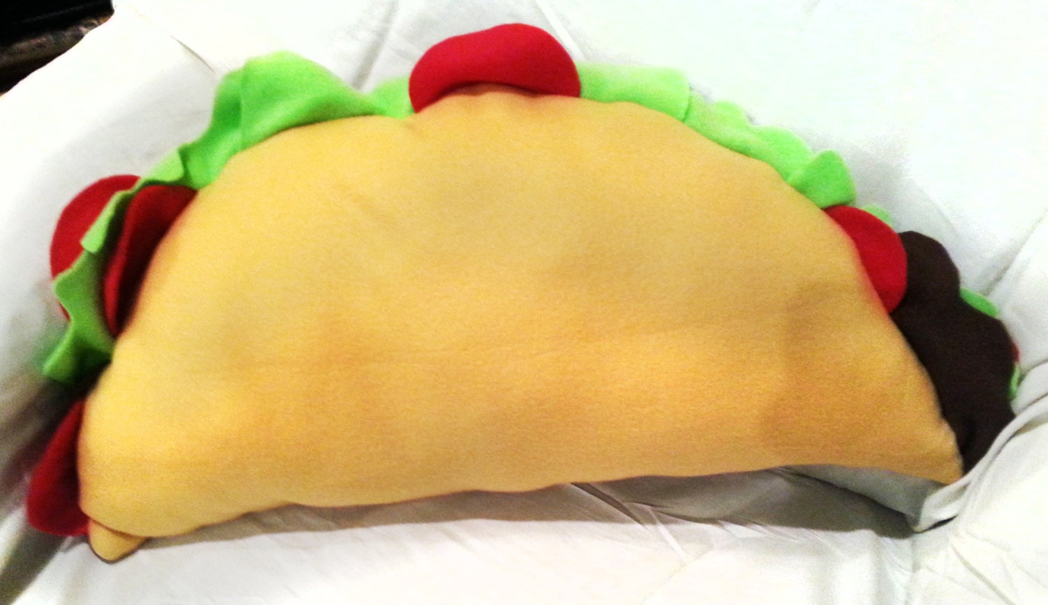 plush taco pillow