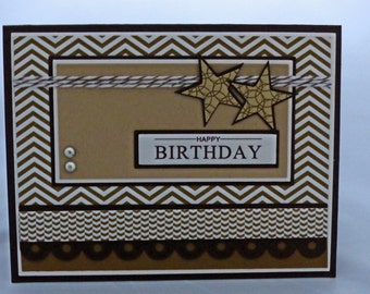 Stampin Up Handmade Greeting Card: Happy by DawnsGreetingCards