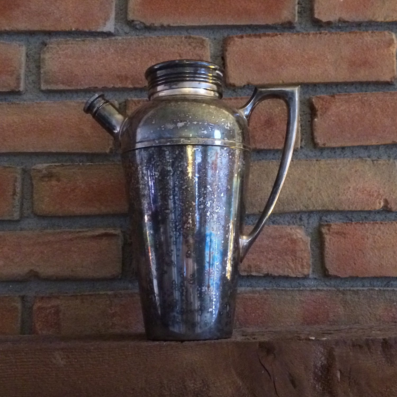 Vintage Martini Shaker by Universal. Silver Plated Cocktail Mixer