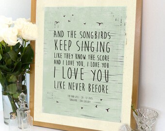 Song Lyric Wall Art song lyrics wall art | etsy Song Lyric Wall Art song lyrics wall art | etsy