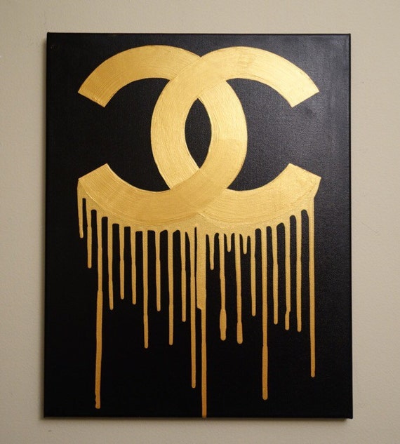 Chanel Drip MADE TO ORDER 16x20 Acrylic Painting by TiffanyUssery