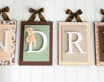 Nursery letters,Lion King Inspired Nursery Letters, Wooden Wall Letters,Boys Nursery Letters,Hanging Wall Letters,Simba Nursery,Boys Letters