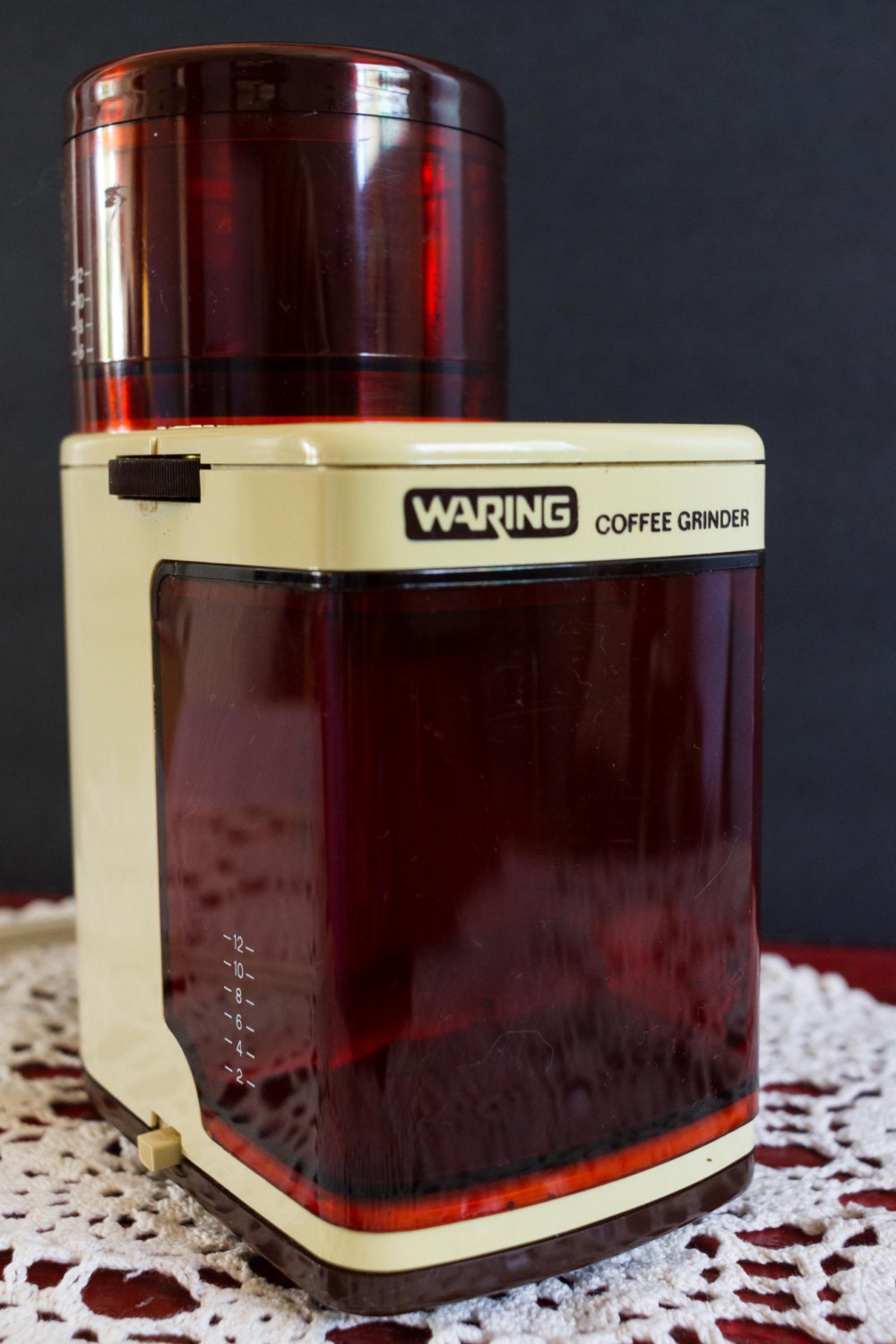 Vintage Waring Electric Burr Coffee Grinder Product of