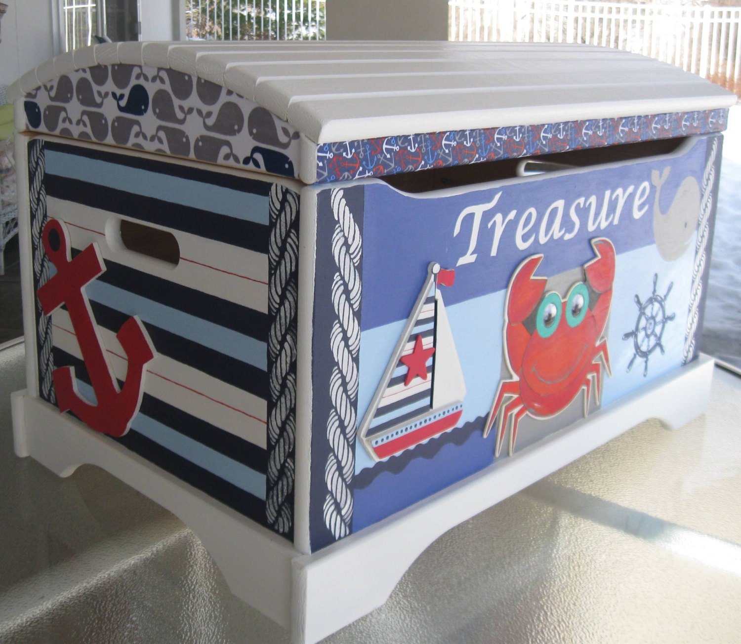 nautical toy chest