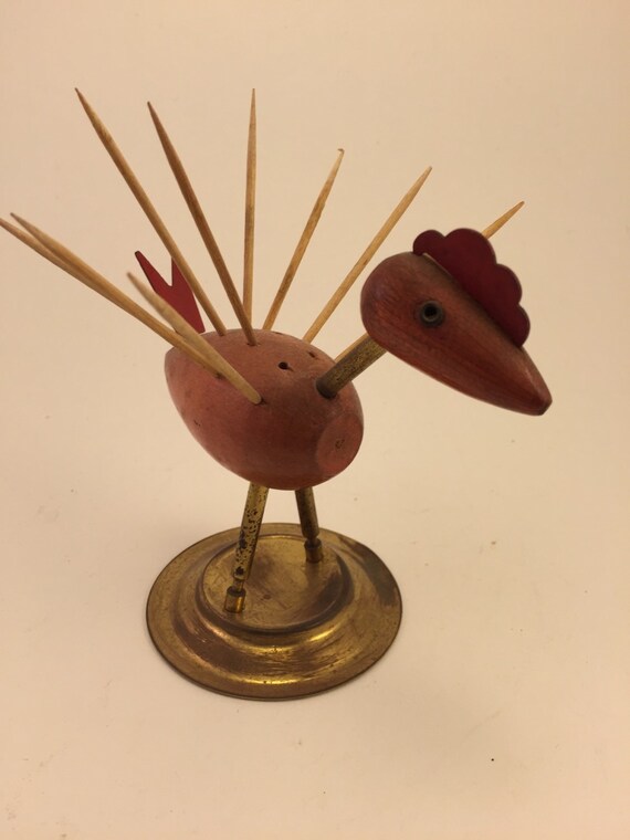 Cute bird toothpick holder. Circa 1950's60's. by BigAlsKollects