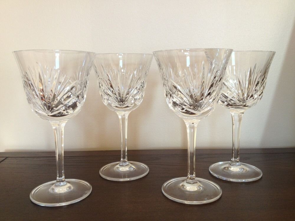 Gorham Crystal CHERRYWOOD 5&5/8 Wine Glasses Goblets.