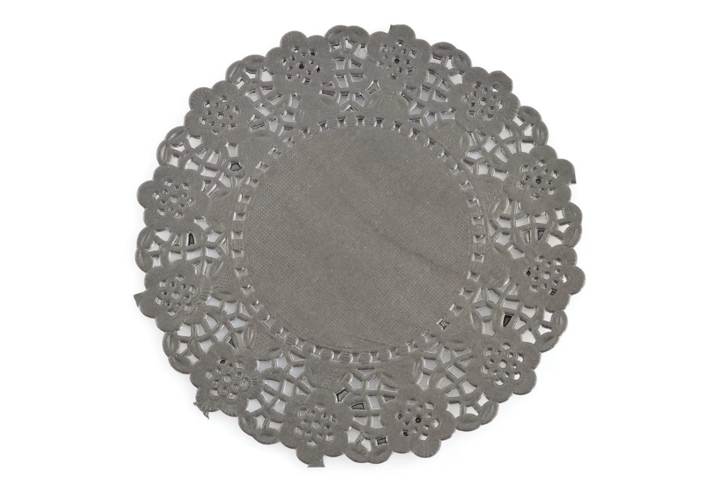 BLACK PAPER DOILIES Set of 20 Black Paper Doily / Doilies