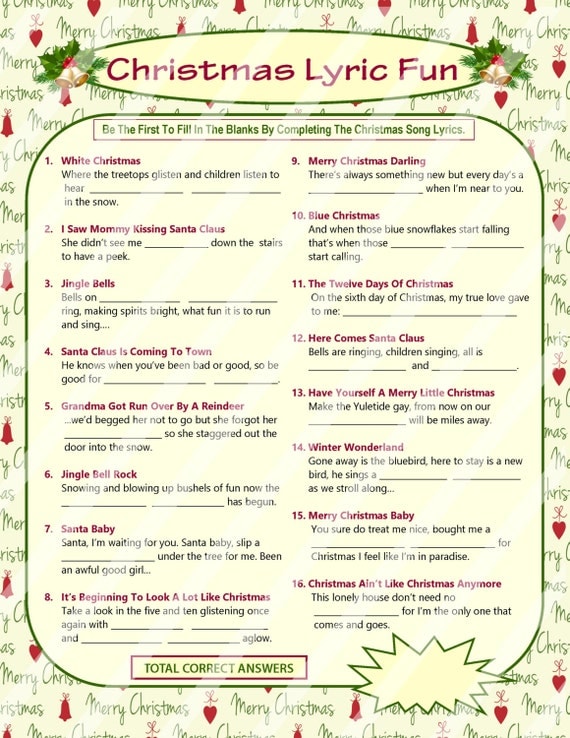 Christmas Games and other Fun Activities | The Holiday Planner Blog