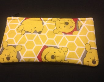 Winnie the Pooh Pencil Case / Zipper Pouch #170