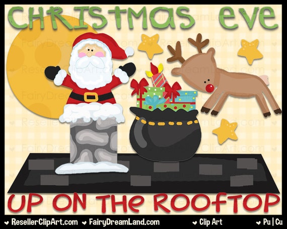 Items similar to Christmas Eve Clip Art Commercial Use