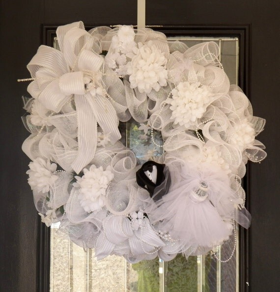 Deluxe Wedding Wreath Bridal Shower Wreath Bridal Shower Decoration