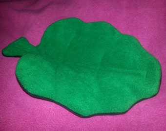 Fleece Sleeping Mat , Crash Pad for Guinea Pig , Pygmy Hedgehog , Degu , Rat etc - Lettuce Leaf Design