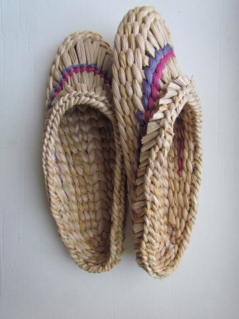 Bast sandals Straw slippers Shoes for sauna Ukrainian folk