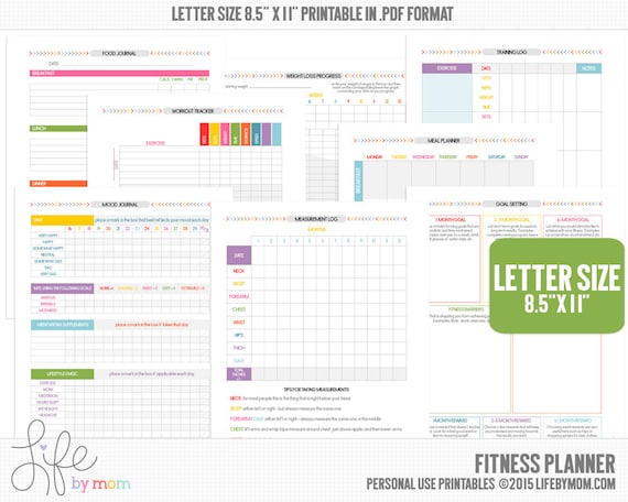 Printable Health And Fitness Planner