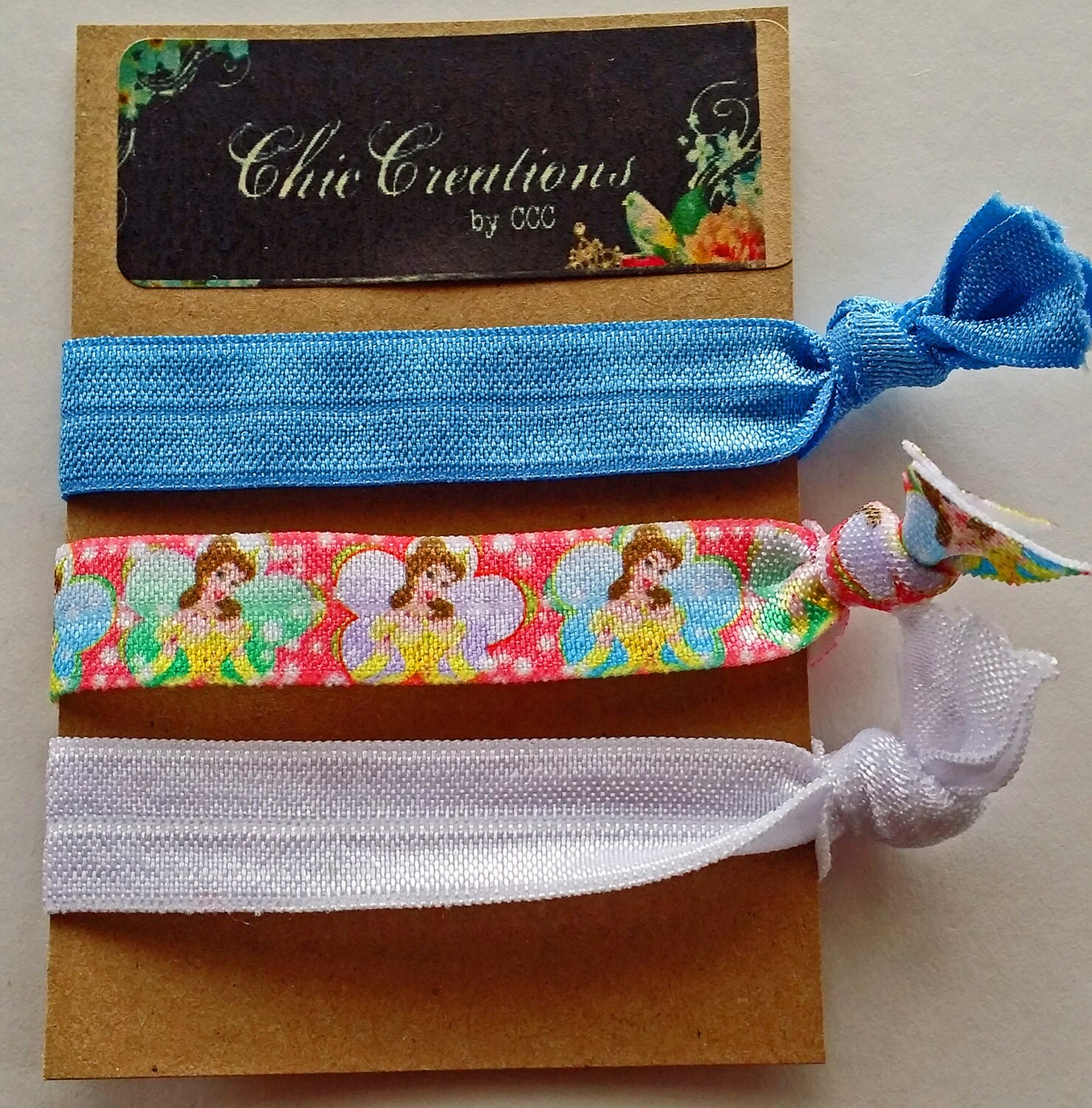 Adorable Elastic Hair Ties Combo Bracelets with Belle