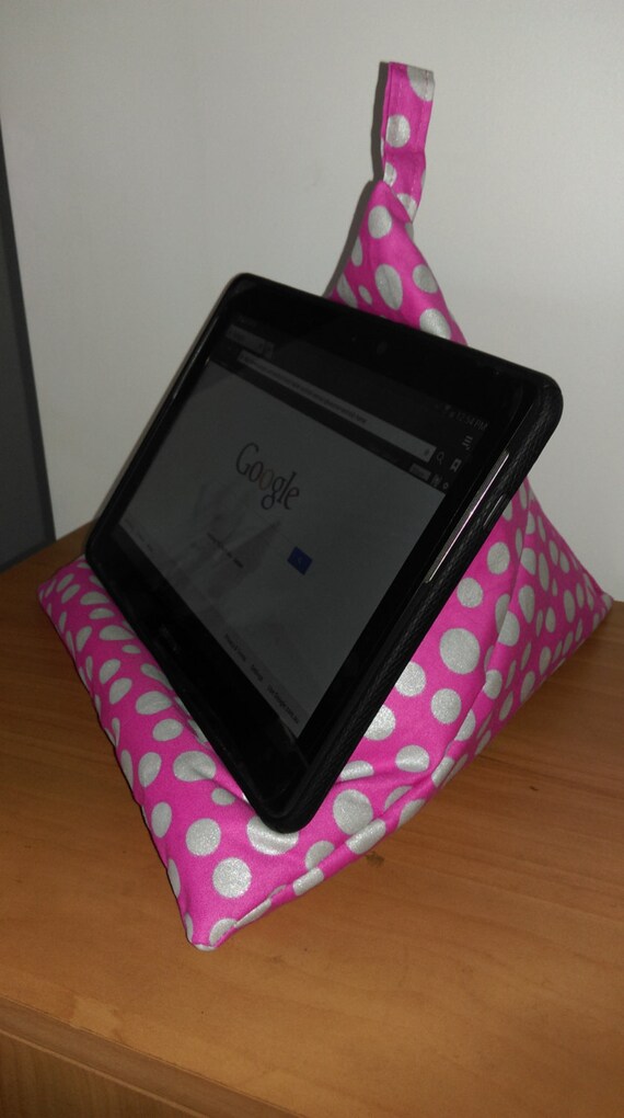 iPad Pillow iPad Stand iPad Cushion Bean bag by DysSewingRoom