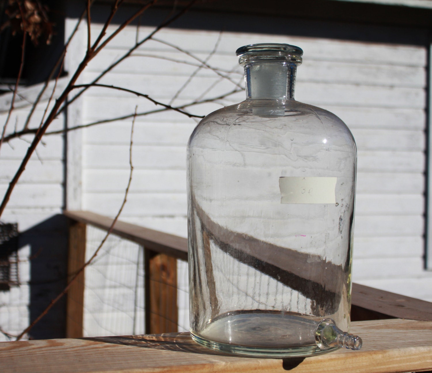 VIntage Pyrex Carboy Lab Glass Bottle by