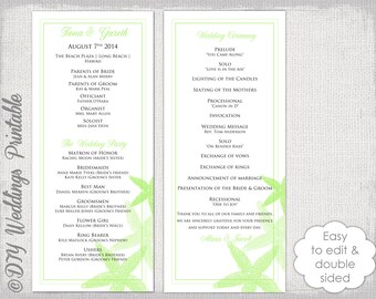 Civil Ceremony Wedding Program